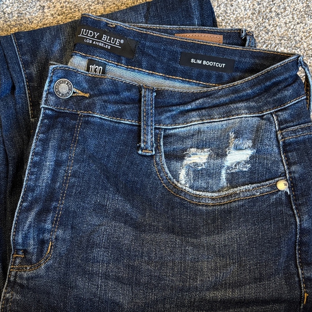 Judy Blue Dark Wash Slim Bootcut Jeans